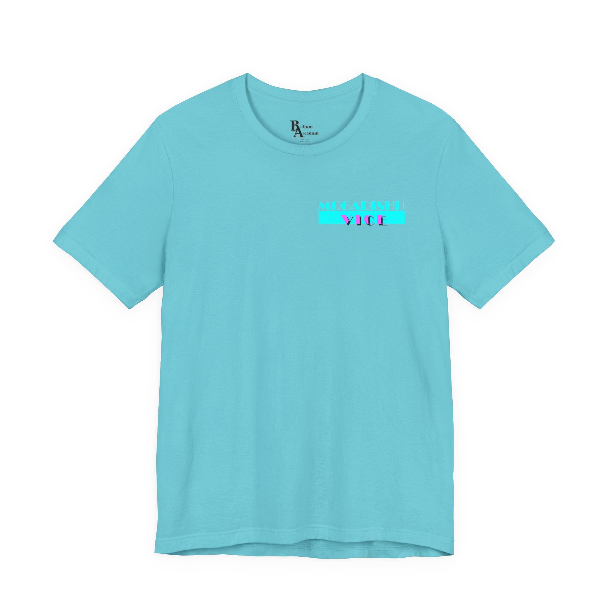 Somalia Map Graphic Tee — "Mogadishu Your City" Colorful Back Print
