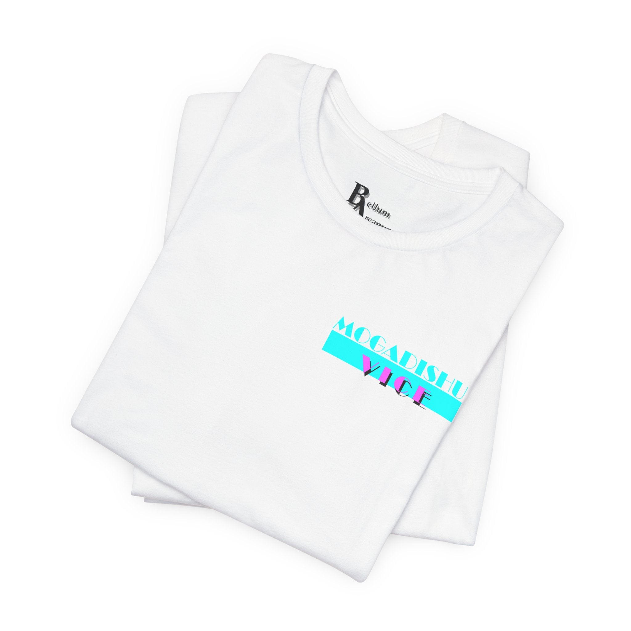 Somalia Map Graphic Tee — "Mogadishu Your City" Colorful Back Print