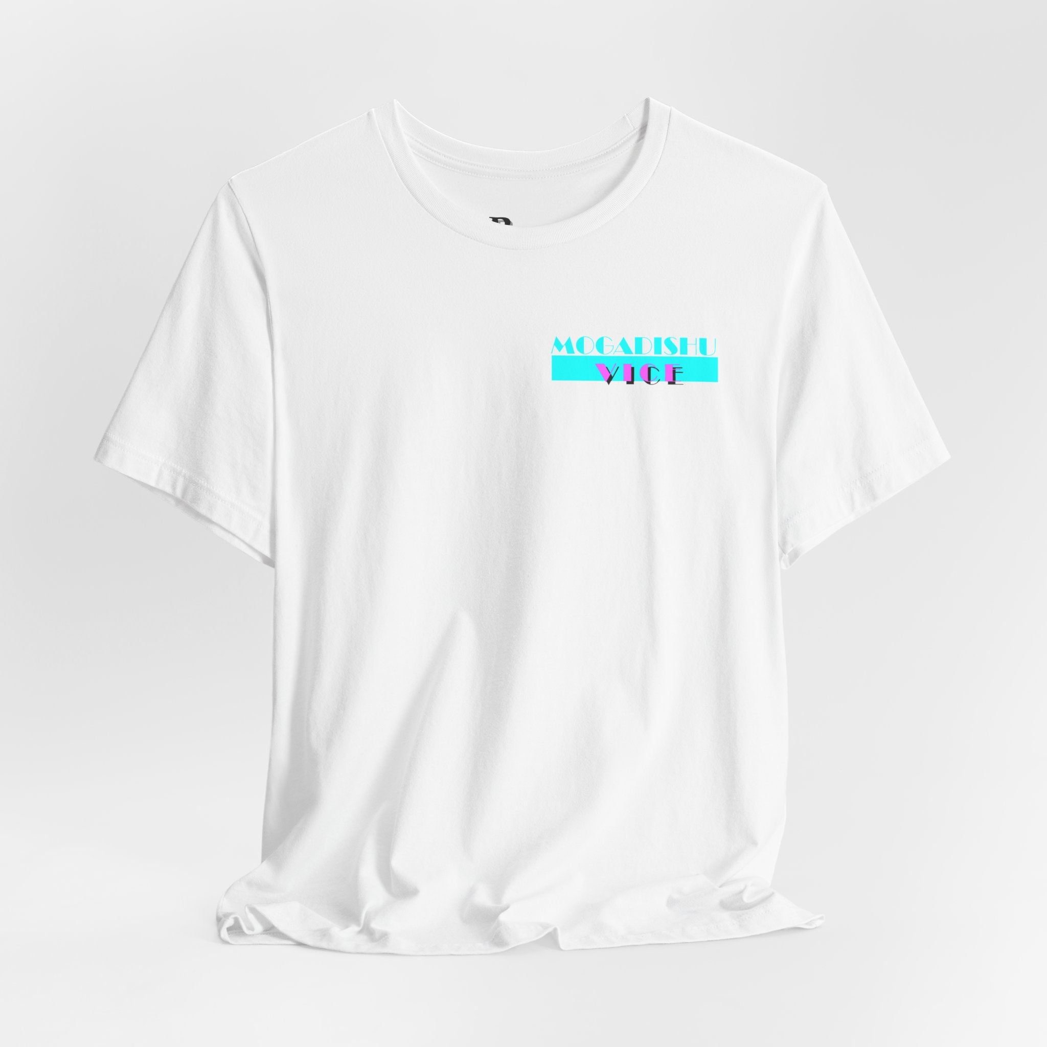 Somalia Map Graphic Tee — "Mogadishu Your City" Colorful Back Print
