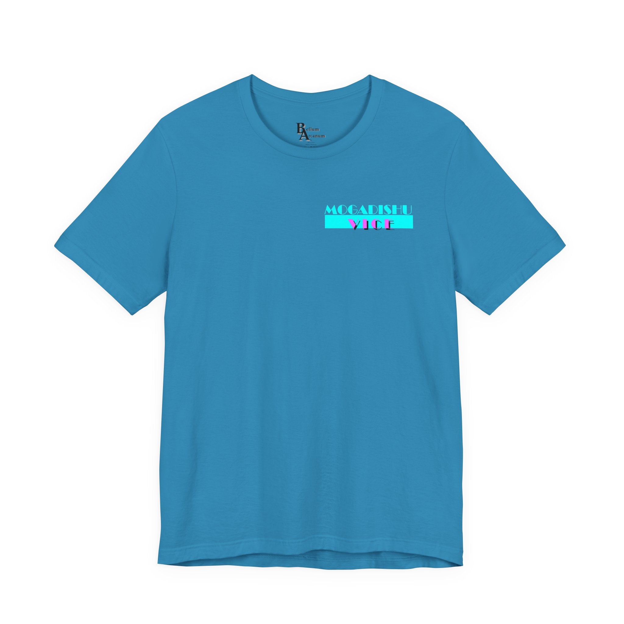 Somalia Map Graphic Tee — "Mogadishu Your City" Colorful Back Print