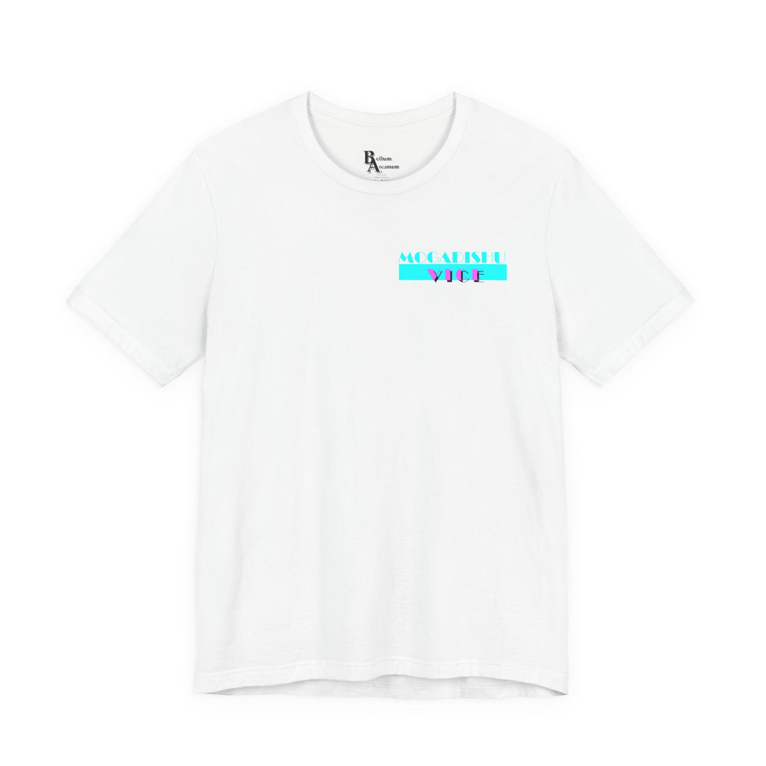 Somalia Map Graphic Tee — "Mogadishu Your City" Colorful Back Print