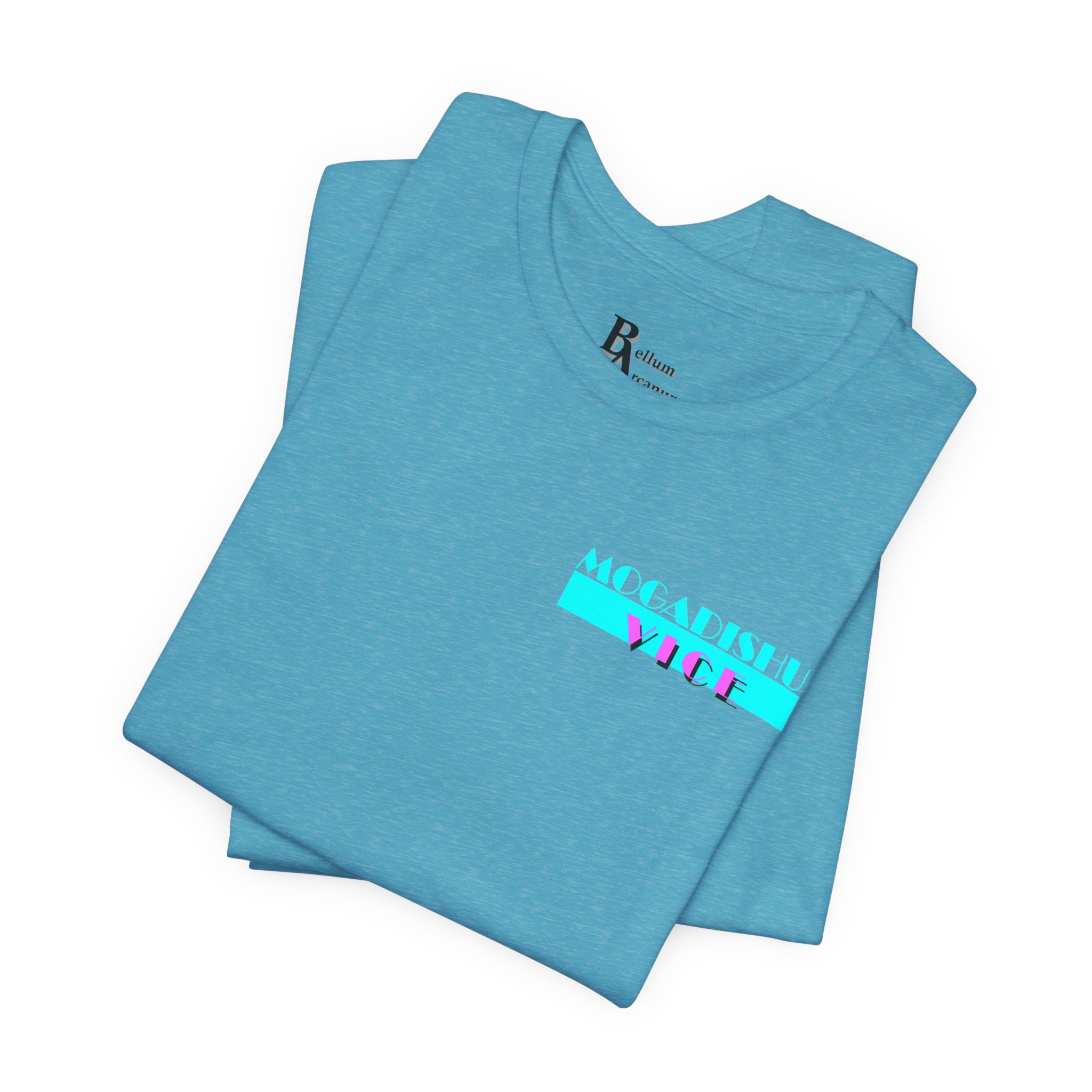 Somalia Map Graphic Tee — "Mogadishu Your City" Colorful Back Print