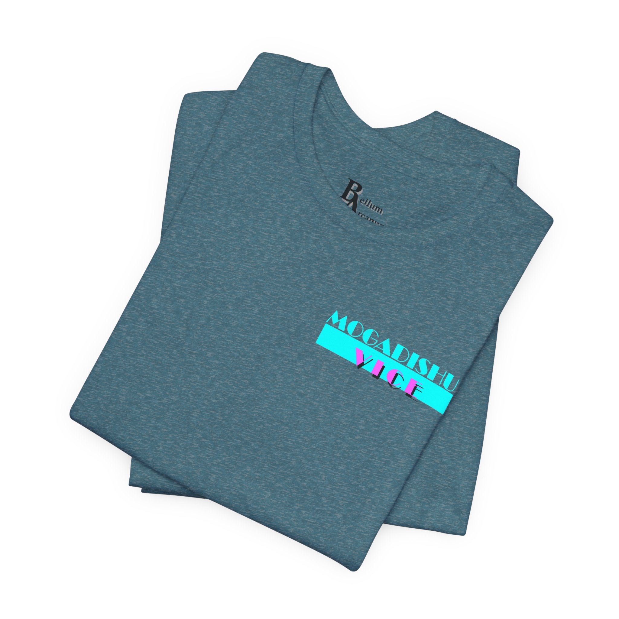 Somalia Map Graphic Tee — "Mogadishu Your City" Colorful Back Print