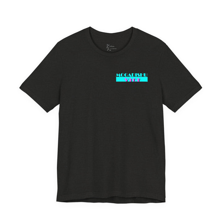 Somalia Map Graphic Tee — "Mogadishu Your City" Colorful Back Print