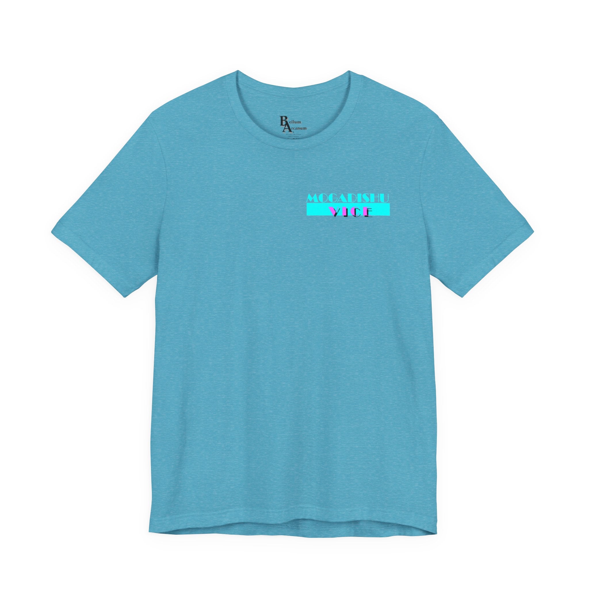 Somalia Map Graphic Tee — "Mogadishu Your City" Colorful Back Print