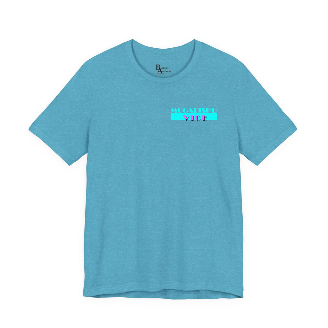 Somalia Map Graphic Tee — "Mogadishu Your City" Colorful Back Print