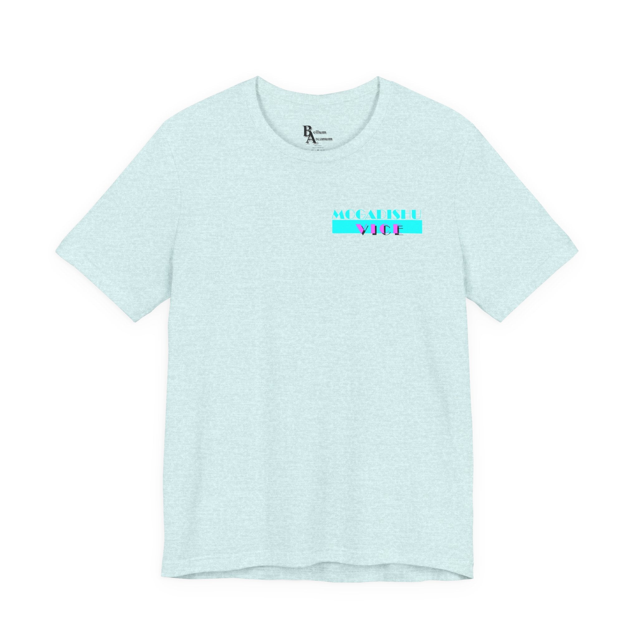 Somalia Map Graphic Tee — "Mogadishu Your City" Colorful Back Print