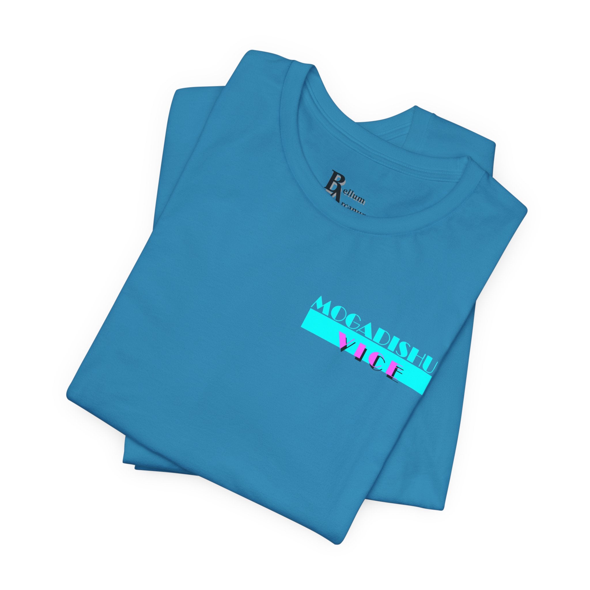 Somalia Map Graphic Tee — "Mogadishu Your City" Colorful Back Print
