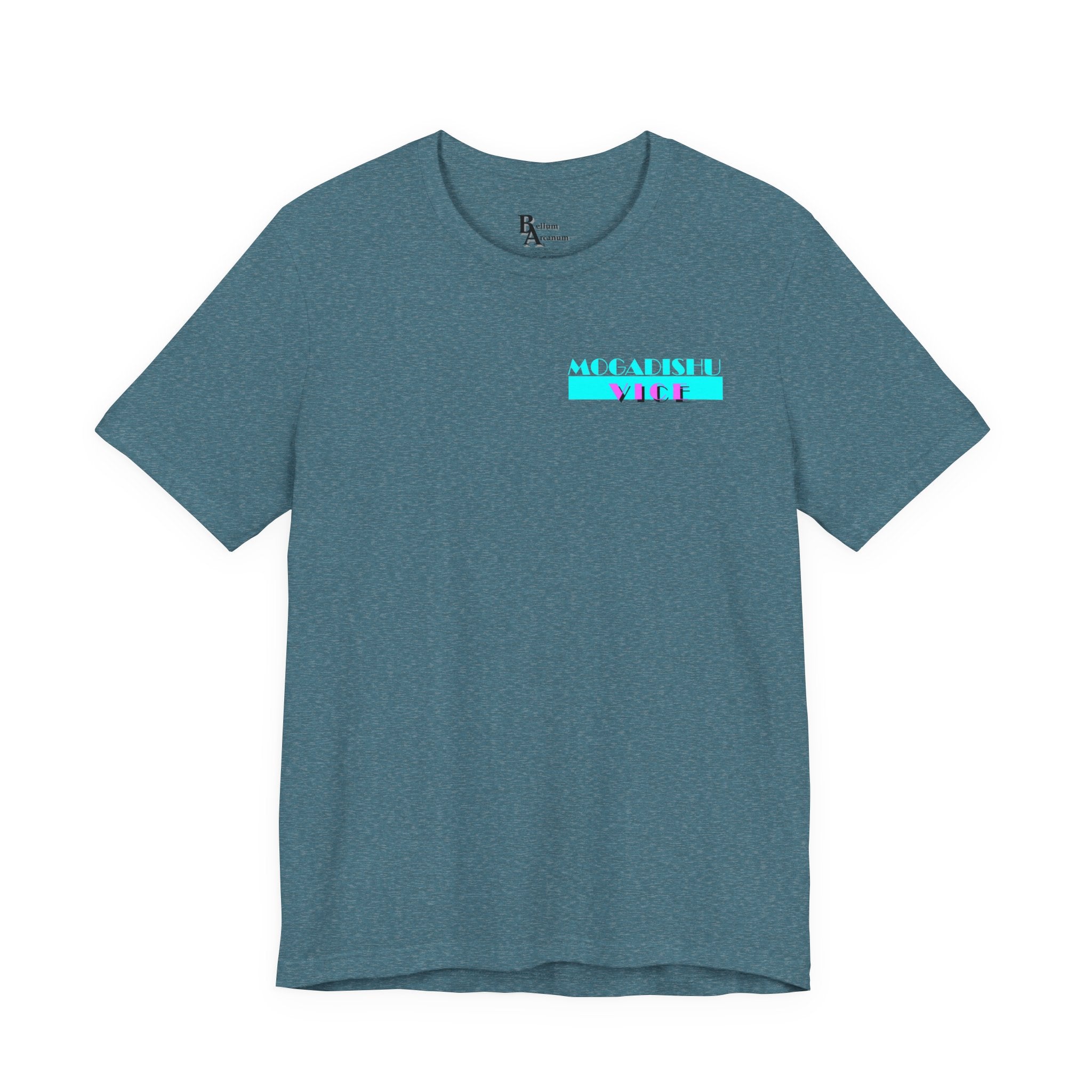 Somalia Map Graphic Tee — "Mogadishu Your City" Colorful Back Print