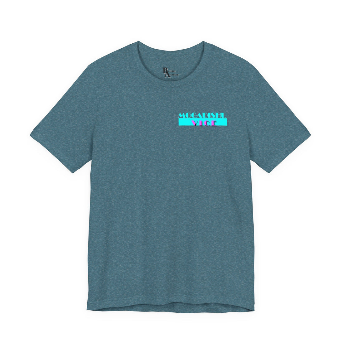 Somalia Map Graphic Tee — "Mogadishu Your City" Colorful Back Print