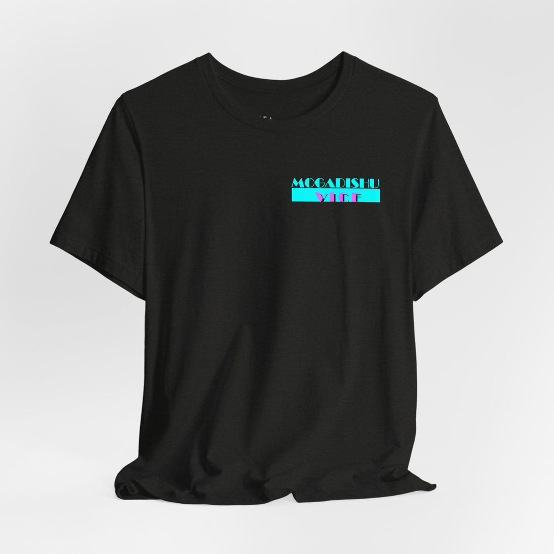 Somalia Map Graphic Tee — "Mogadishu Your City" Colorful Back Print