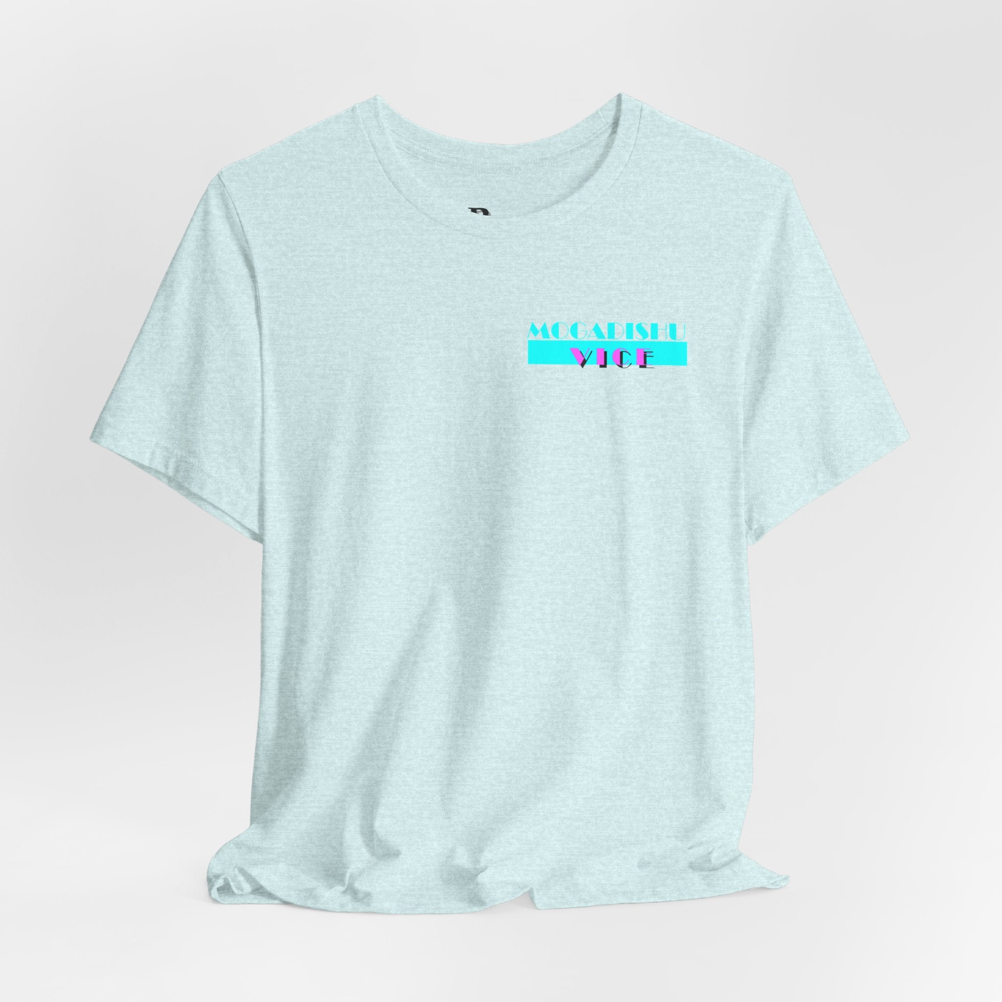 Somalia Map Graphic Tee — "Mogadishu Your City" Colorful Back Print
