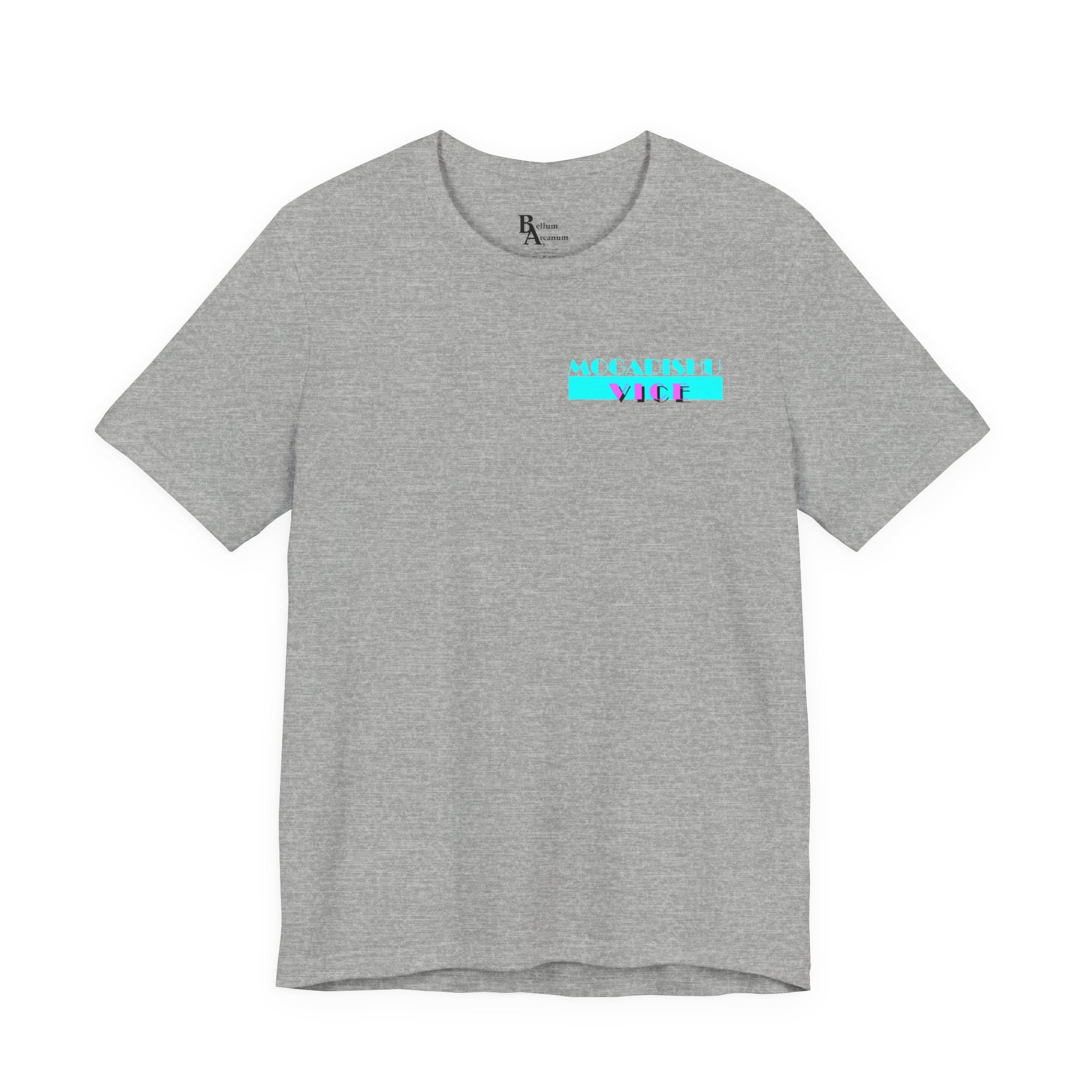 Somalia Map Graphic Tee — "Mogadishu Your City" Colorful Back Print
