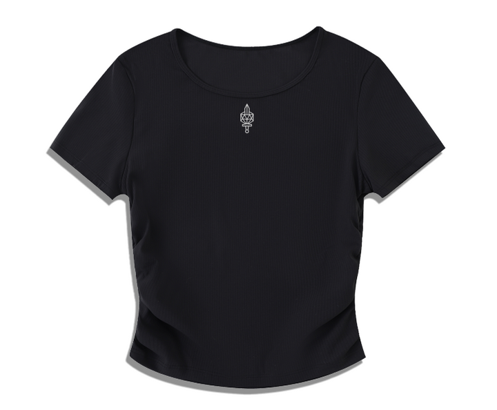 Ruched Bodycon Crop Top